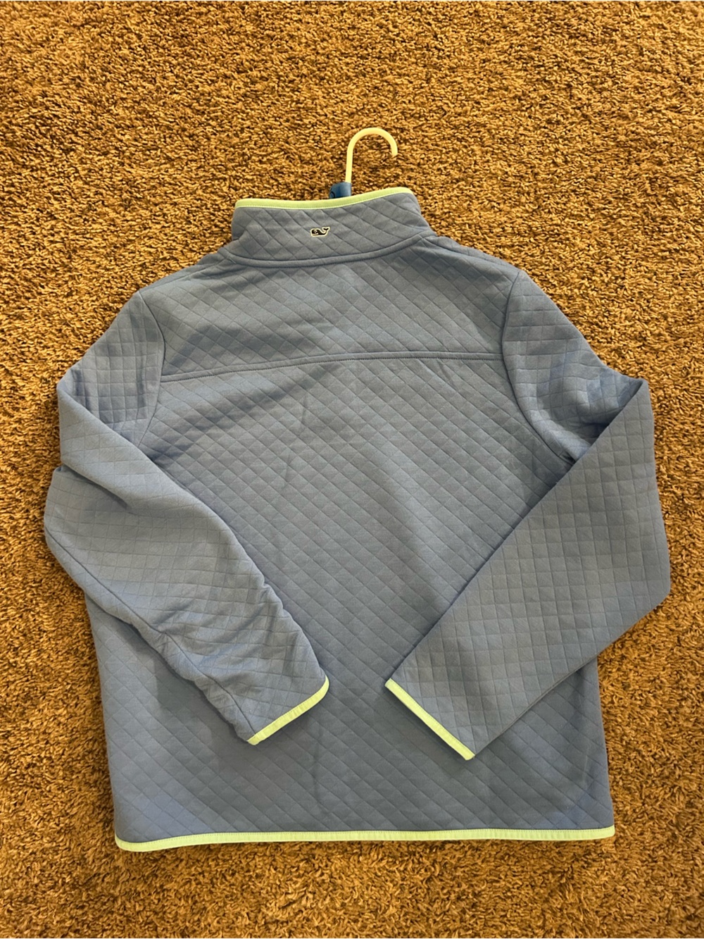 Vineyard vines diamond quilted t snap pullover size large gently used - Picture 2 of 3